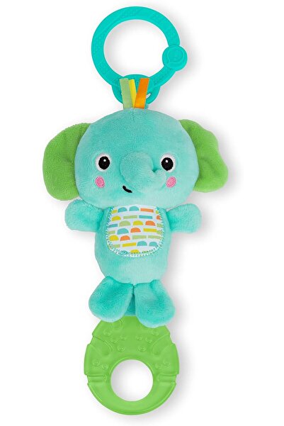 Bright Starts Safari Soother Rattle & Teether Toy for Stroller and On-The-Go ...