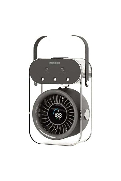 porodo Lifestyle Chillo Aqua Portable Mist Fan with 500mL Water Tank, Black