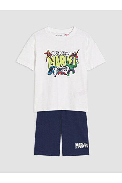 LC Waikiki Marvel Printed Boys' Shorts Pajama Set for Style Seekers from Uzg ...