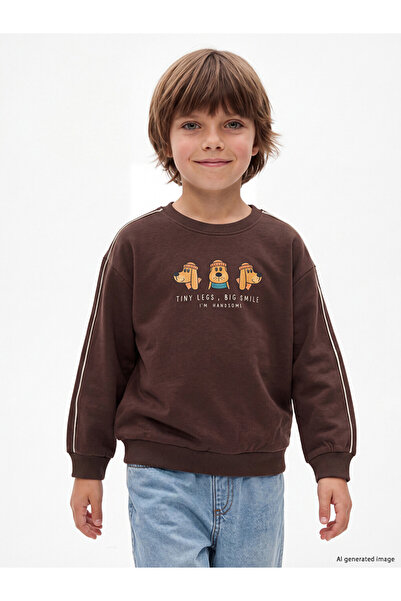 LC Waikiki Printed Boys' Thick Sweatshirt for Style Enthusiasts from Uzg Store