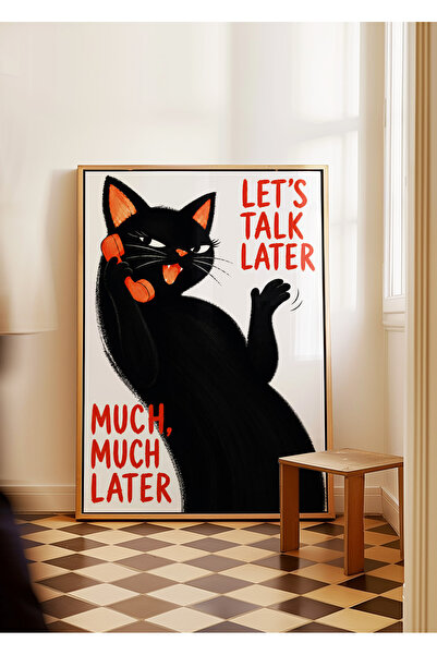 ARTHOUSECOLLECTIVE Duhovita ilustracija / Kolekcija mačaka - Kasnije - Poster...