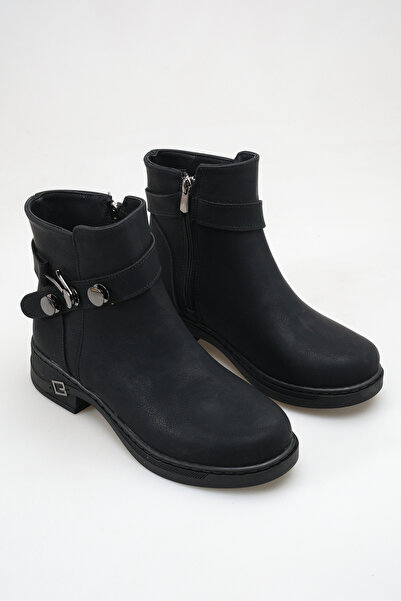 DefHeel'e Γυναικείες μπότες Nubuck με φερμουάρ και λεπτομέρεια στη ζώνη R15D104