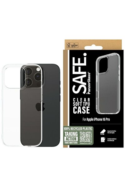 CARE by PanzerGlass® Θήκη SAFE από PanzerGlass TPU για iPhone 16 Pro Διαφανής