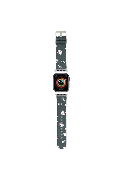 Hello Kitty Pasek HKAWMPSAPSK Apple Watch 38/40/41mm μαύρο λουράκι με σχέδιο ...