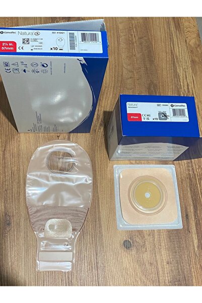 Convatec Natura+ İki Parça Set — 57 mm (Boşaltmalı Şeffaf Sistem)