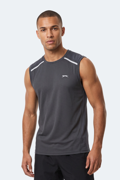 Slazenger Ανδρικό αμάνικο μπλουζάκι REXIS σε σκούρο γκρι