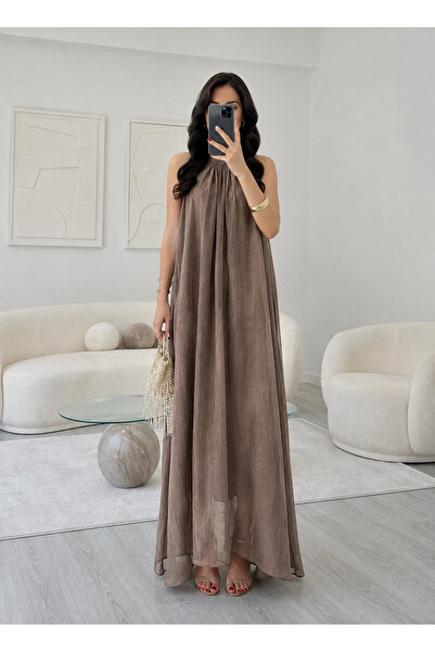My Blog Bronze Collar Lace Dress - 3438