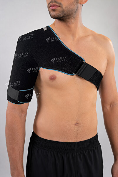 Flexy Medical دعامة كتف قابلة للتعديل متوافقة مع الجانبين الأيمن والأيسر، ضما...