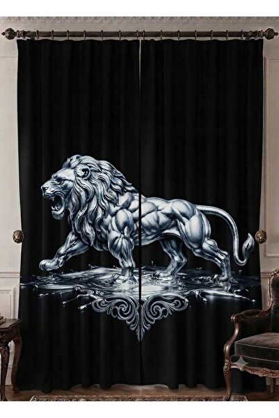 Elmas Dizayn Special Production Brand 240*280 cm Double Wing Background Curta...
