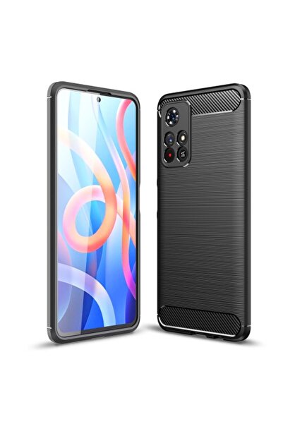 OEM Θήκη TPU Σιλικόνης με Βουρτσισμένο Ανθρακόνημα για Xiaomi Poco M4 Pro 5G ...