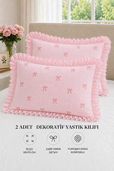 Uçkan home 2-Pack Cotton Ruffled Pillowcases 50X70