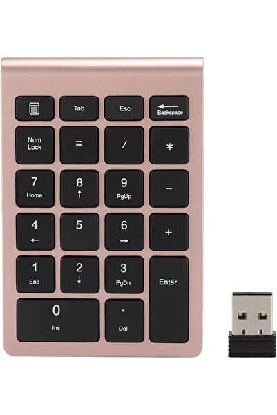 Denash 22 Keys Wireless Number Pad,Portable 2.4 GHz Numeric Keypad Numpad,USB...