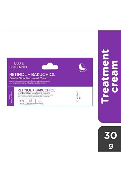 LUXE ORGANIX Retinol + Bakuchiol Gentle Glow Treatment Cream 30ml