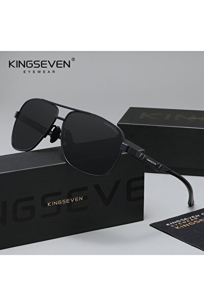 choice2 نظارات شمسية كلاسيكية سوداء ورمادية من KINGSEVEN للرجال والنساء، مستق...