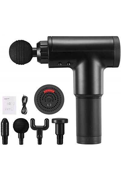 MACVI Pistol de masaj cu 4 capete interschimbabile — Relaxare instantanee! 💪 ✨