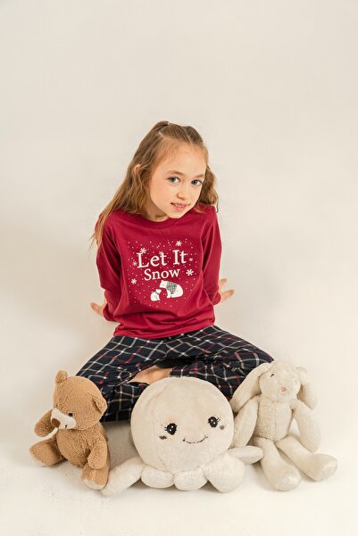 Arnetta New Year's Special Girls' Pajama Set, 100% Cotton