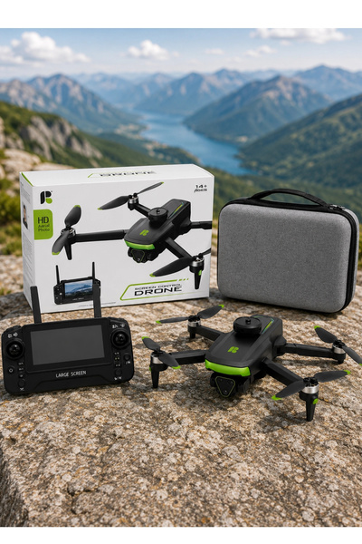 Blackbird Game Center R68 Ekranlı Kumandalı Fırçasız Motor Drone Engel Tanıma...