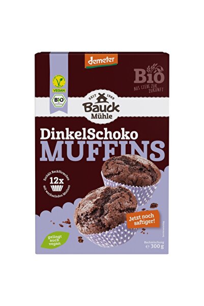 Bauckhof Amestec de semințe pentru brioșe cu ciocolată Demeter bio, 300g
