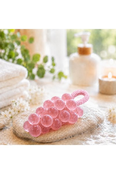 Niru Sapun exfoliant handmade GoSoap™ - in forma de ciorchine de struguri, cu maner si cutie cadou