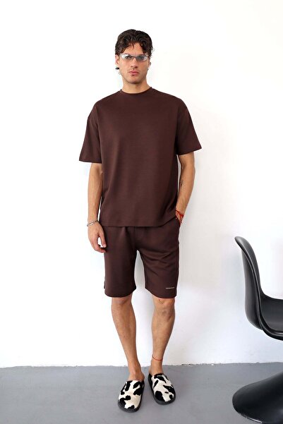 JB John Borners Men's John Borners Printed Oysho Fabric Shorts and T-Shirt Se...