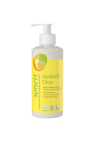 Sonett Săpun lichid organic cu lămâie pentru mâini și corp, 300ml