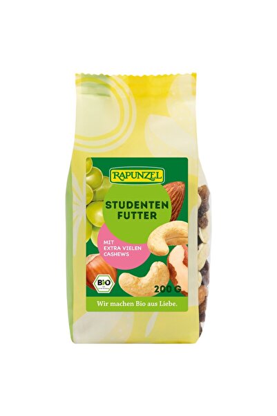 Rapunzel Mix pentru studenți cu stafide organice, 200g