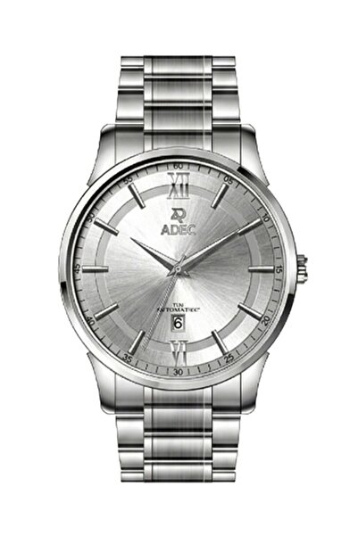 Adec Ag24103-1 Steel Case Cord Calendar Japanese 3 Atm Water Resistant Metall...