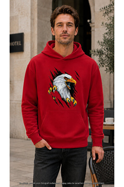 TREND EMMODA سويت شيرت رجالي بتأثير ممزق ثلاثي الأبعاد وطباعة جرافيك على شكل ...