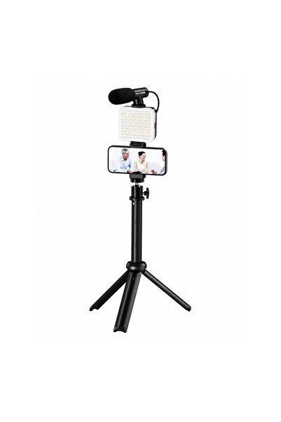 PLOKAMA PK-772 Video Making Kit with LED Fill Light External Microphone, Adju...