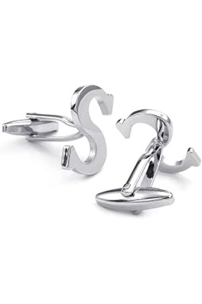 honeyfoam HONEY BEAR Cufflinks Initial Alphabet Letter for Mens Wedding Forma...