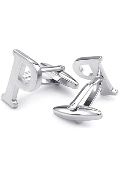 honeyfoam HONEY BEAR Cufflinks Initial Alphabet Letter for Mens Wedding Forma...
