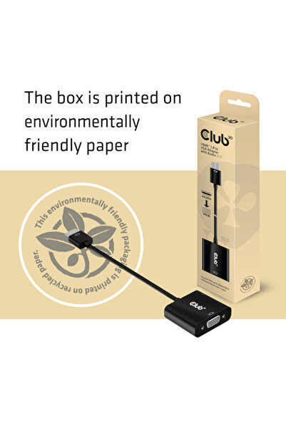 Other Μετατροπέας Club3D HDMI αρσενικό σε VGA θηλυκό 1 τεμάχιο CAC-1302