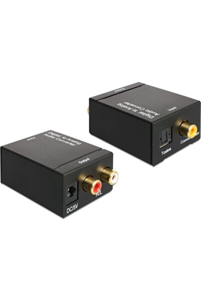 DELOCK Μετατροπέας Ομοαξονικός / Toslink θηλυκό σε RCA 2x θηλυκό 1 τεμάχιο (6...