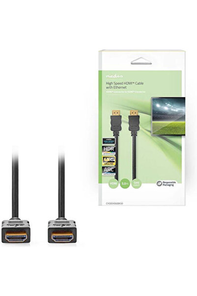 Nedis Καλώδιο HDMI 2.0 Premium Υψηλής Ταχύτητας 4K 60Hz HDR HDMI Αρσενικό - H...