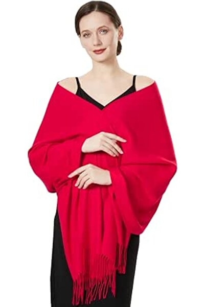 QBSM Womens Large Soft Wedding Evening Pashmina Shawls Wraps Scarfs