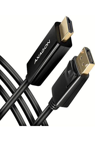 Axagon Καλώδιο DisplayPort αρσενικό - HDMI αρσενικό 1.8μ Μαύρο (RVD-HI14C2)