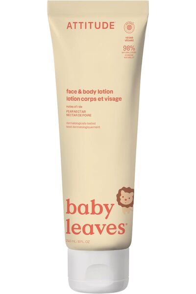 BIO SPECTRA ATTITUDE ATTITUDE Natural Baby Body Lotion for Sensitive Skin, EW...