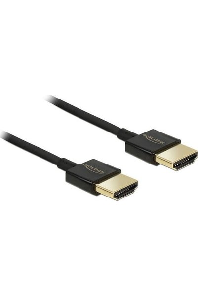 DELOCK Καλώδιο HDMI 2.0 Premium Υψηλής Ταχύτητας 4K 60Hz HDR HDMI Αρσενικό - ...
