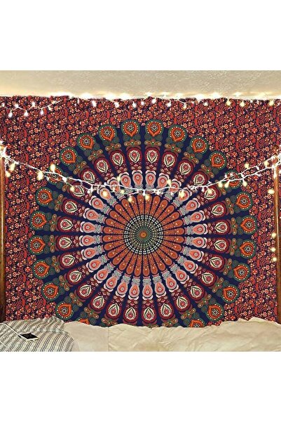 Bless International Indian Hippie Bohemian Psychedelic Peacock Mandala Wall H...