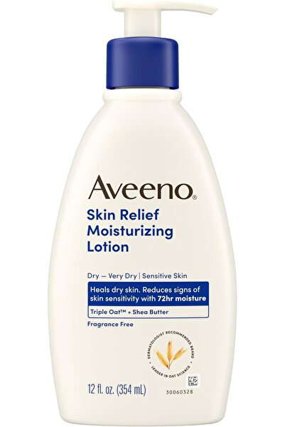 AVEENO لوشن مرطب للبشرة الحساسة يدوم 24 ساعة مع زبدة الشيا الطبيعية وتركيبة ث...