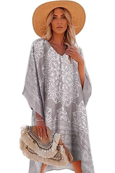 Moss Rose Women's Beach Cover up Swimsuit Kimono Cardigan with Bohemian Flora...