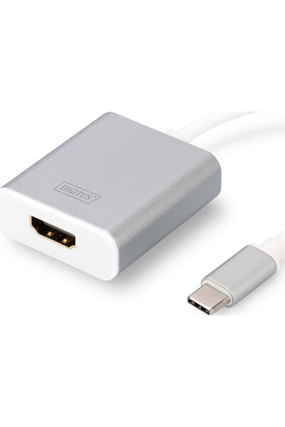 Digitus Μετατροπέας USB-C αρσενικό σε HDMI θηλυκό Λευκό 1 τεμάχιο DA-70836