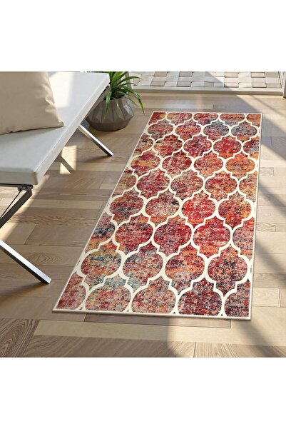 GENERAL Lahome Moroccan Area Rug - 2’x3’Washable Small Entryway Accent Distre...