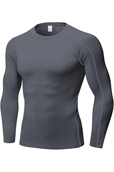 GENERAL Men's Compression Shirts Long Sleeve Athletic T Shirt Workout Cool Dr...