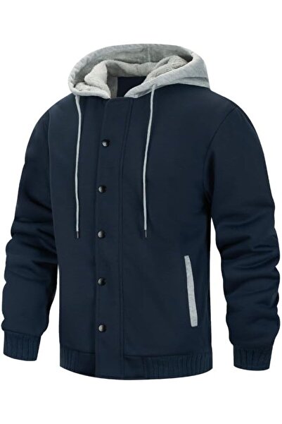 GENERAL AOTORR Men's Hoodies Full Zip Fleece Jacket Coat Winter Warm Oversize...