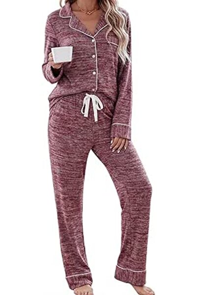 GENERAL Leikar womens Button Up Pajamas for Women Button Up Pajamas for Women