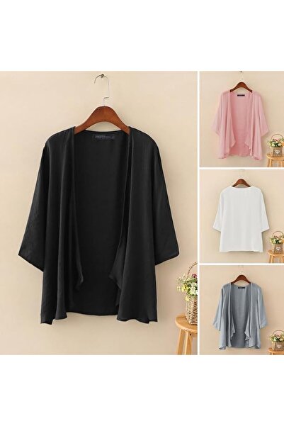 ZANZEA Women Chiffon Kimono Cardigan Open Front Capes Sheer Shrug Top Swim Be...