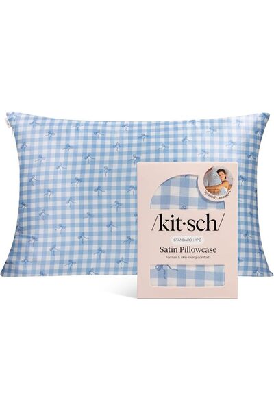 Kitsch Satin Pillowcase for Hair & Skin - Softer Than Silk Pillowcase for Hai...