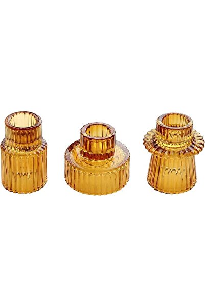 GENERAL Vixdonos Taper Glass Candlestick Holders Tealight Candle Holders for ...