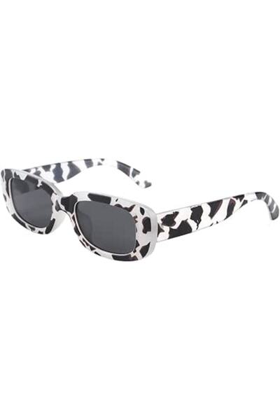 Dollger Retro Rectangle Sunglasses for Women 90’s Vintage Shades Unisex Squar...